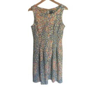 Gabby Skye Fit & Flare Multi Sleeveless Dress 12